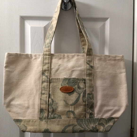 Laura Ashley Open Top Canvas Tote NWOT - Picture 5 of 7